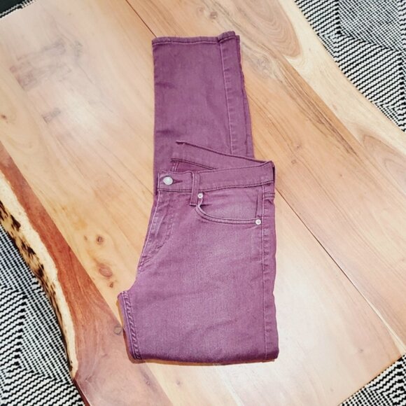 Mens Limited Edition Levi's Brushed Burgundy 511 Slim Straight Fit Stret… - Picture 6 of 14